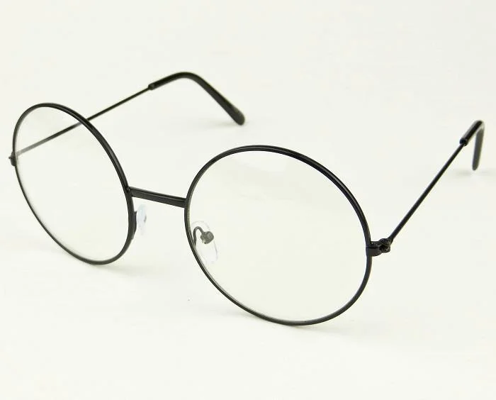 Retro BOHO Hippie Lennon JANICE Round Circle Thin Metal Medium Frame Eyeglasses